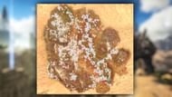 Resource map for Silk in Scorched Earth (Image via ARK wiki)